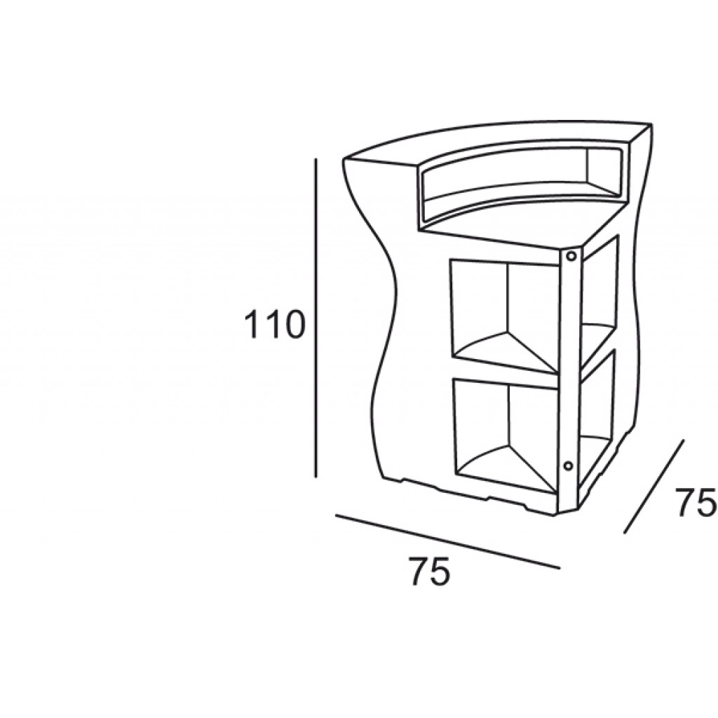 Modul receptie din polietilena Bartolomeo Corner - Nuovo Design